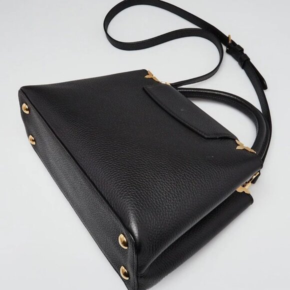 Louis Vuitton Black Taurillon Leather Flower Crown Capucines PM Bag - Picture 3 of 12